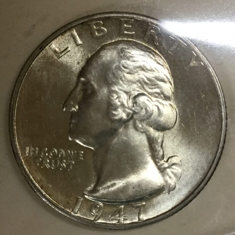 1947 S Washington Quarter MS-65