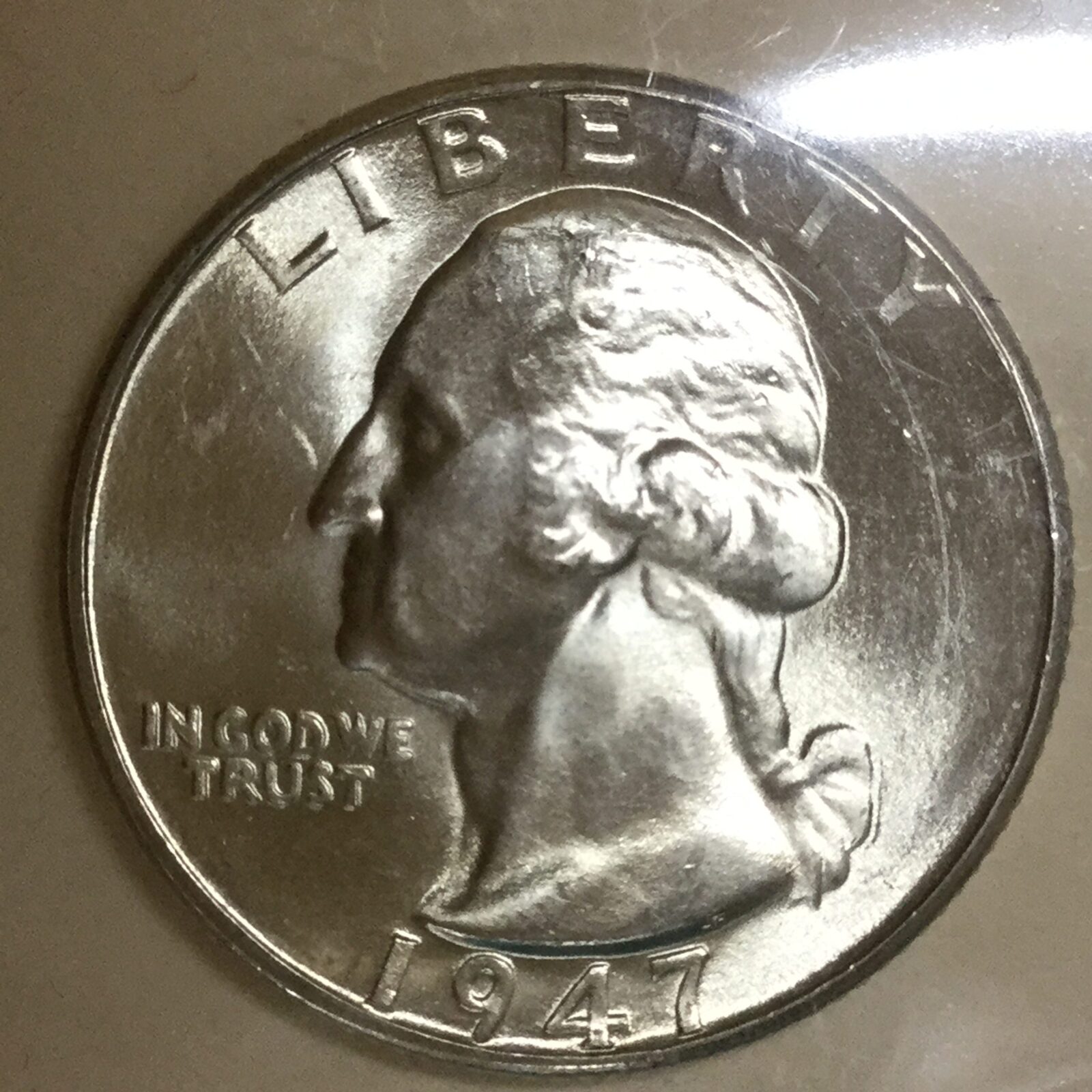 1947 D Washington Quarter MS-64