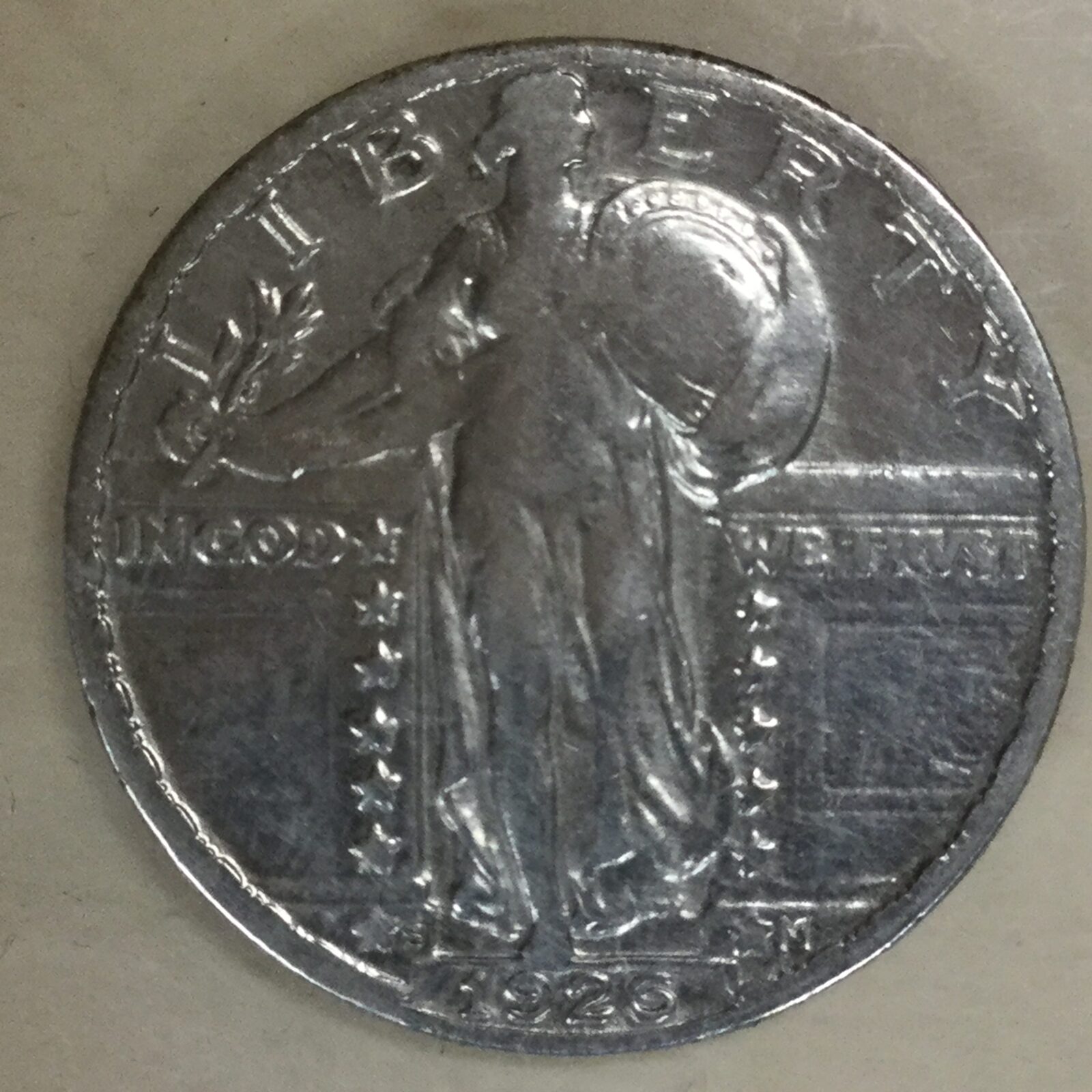 1926 S Standing Liberty VF+ Whizzed