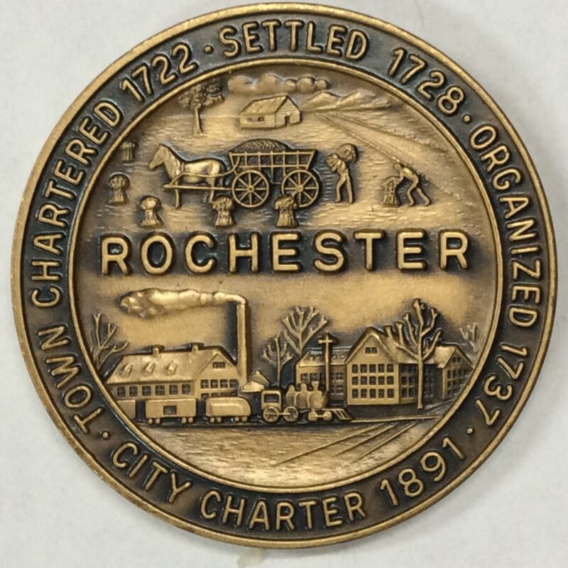 1968 Rochester, NH Town Medal Bronze, BU