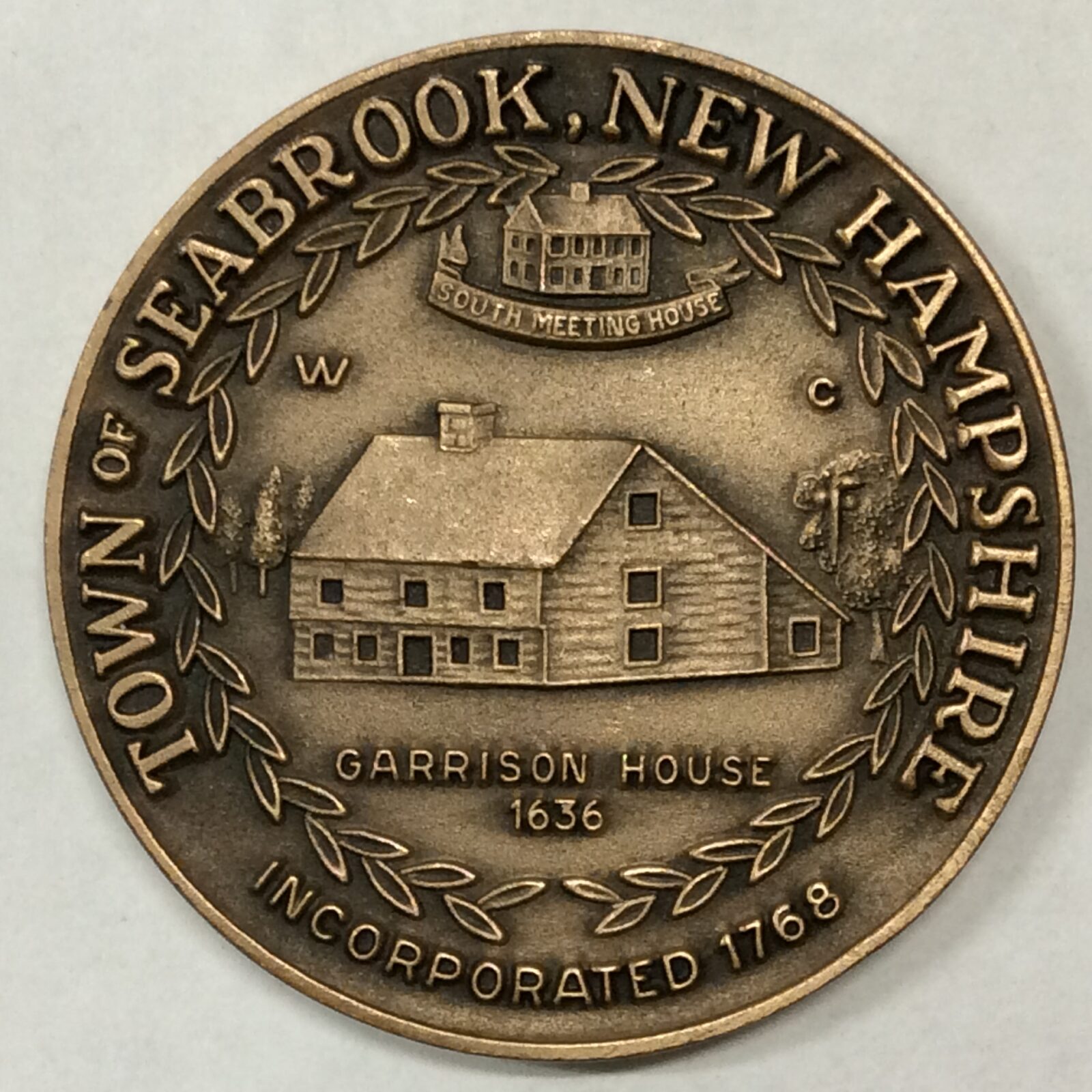 1969 Shelburne, NH Town Medal Bronze, BU