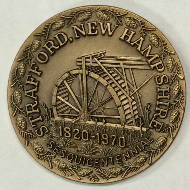 1970 Strafford, NH Town Medal Bronze, BU