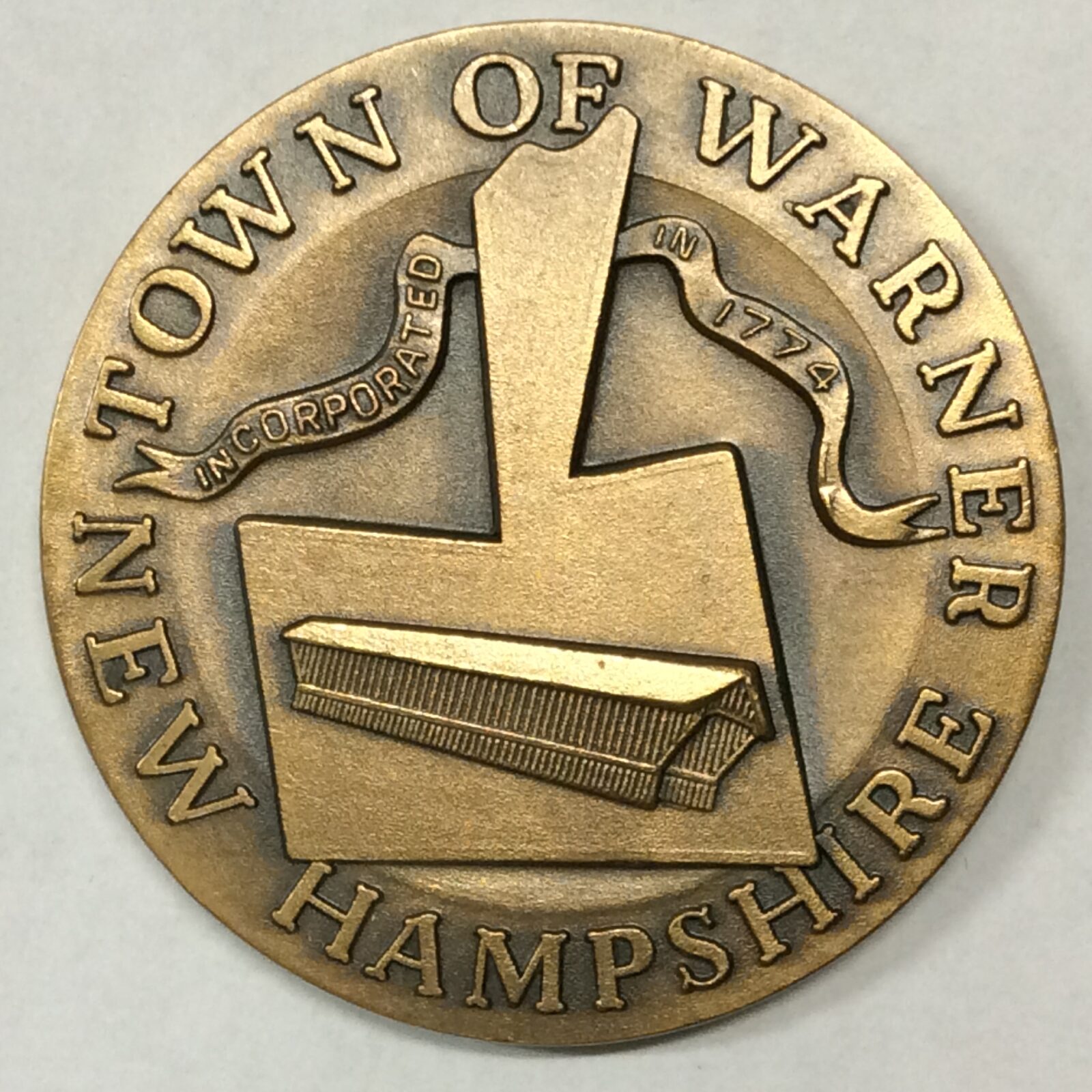 1976 Warner, NH Town Medal Bronze, BU - Image 2