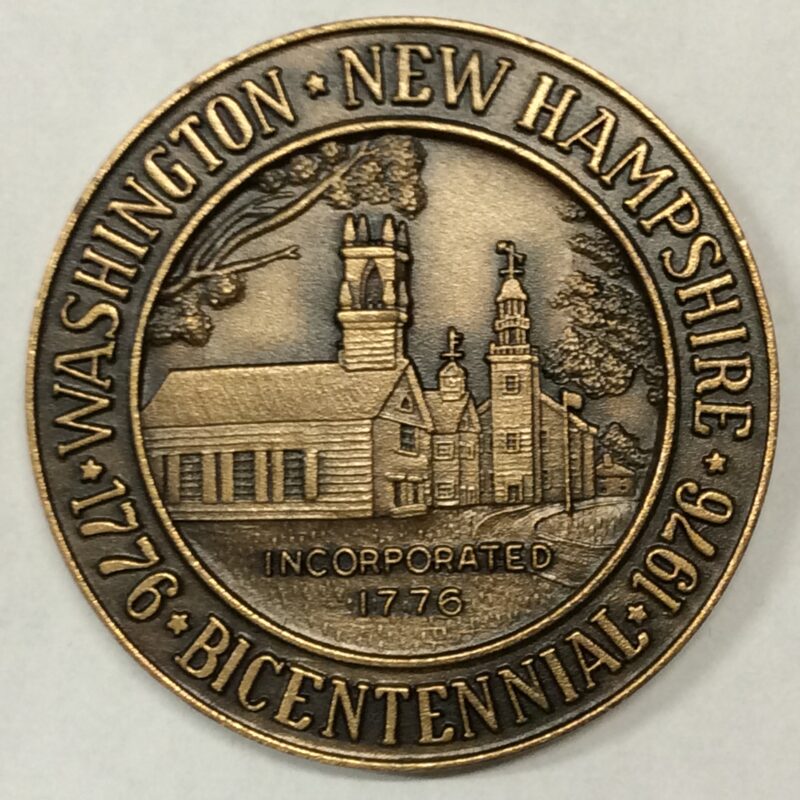 1976 Washington, NH Town Medal Bronze, BU