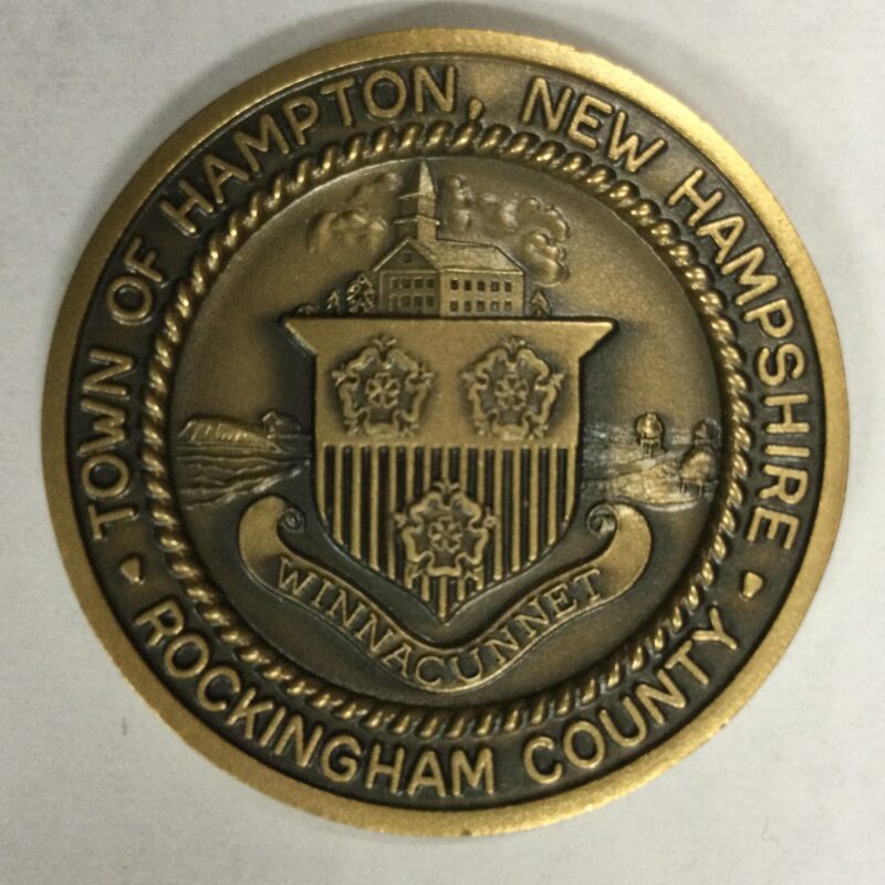1976 Hampton NH Town Medal Bronze, BU