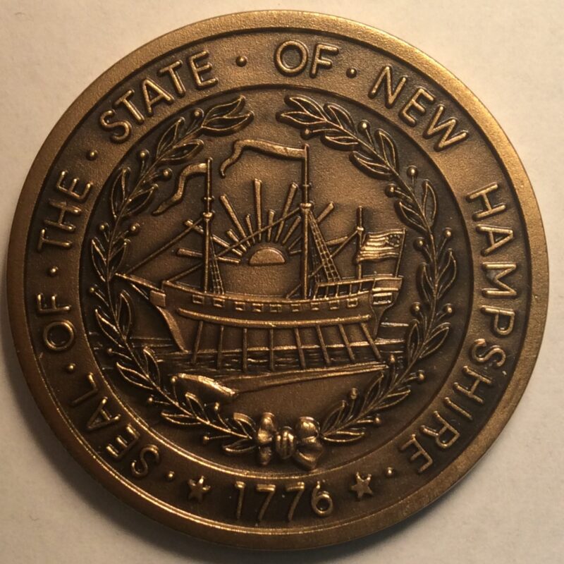1776 Fortior Colony of NH, Bronze Bicentennial, BU