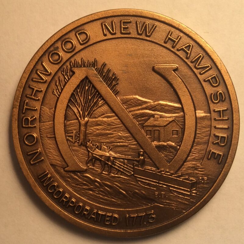 1973 Northwood NH, Town Medal Bronze BU