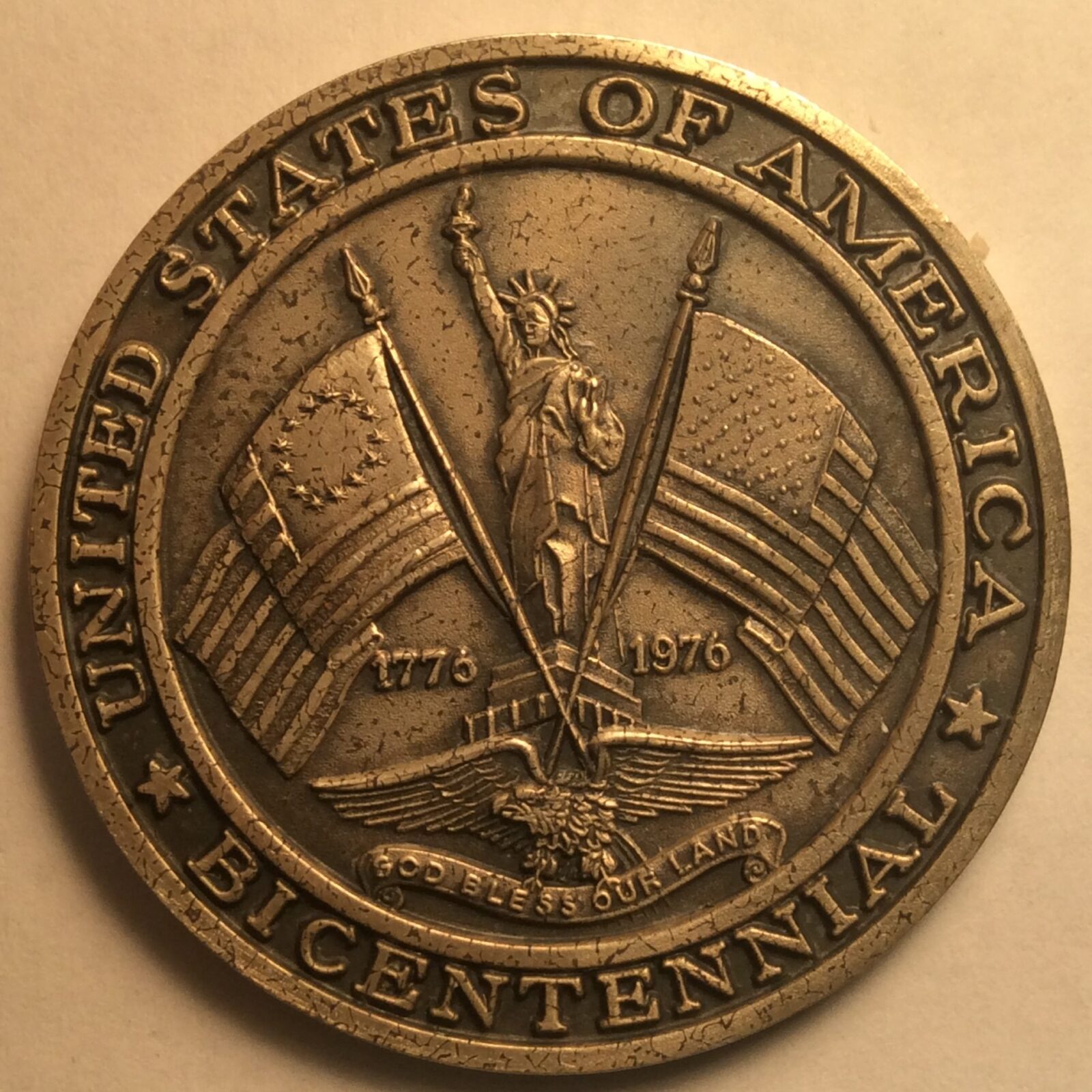 1976 Littleton NH, Town Medal Sterling Silver BU - Image 2