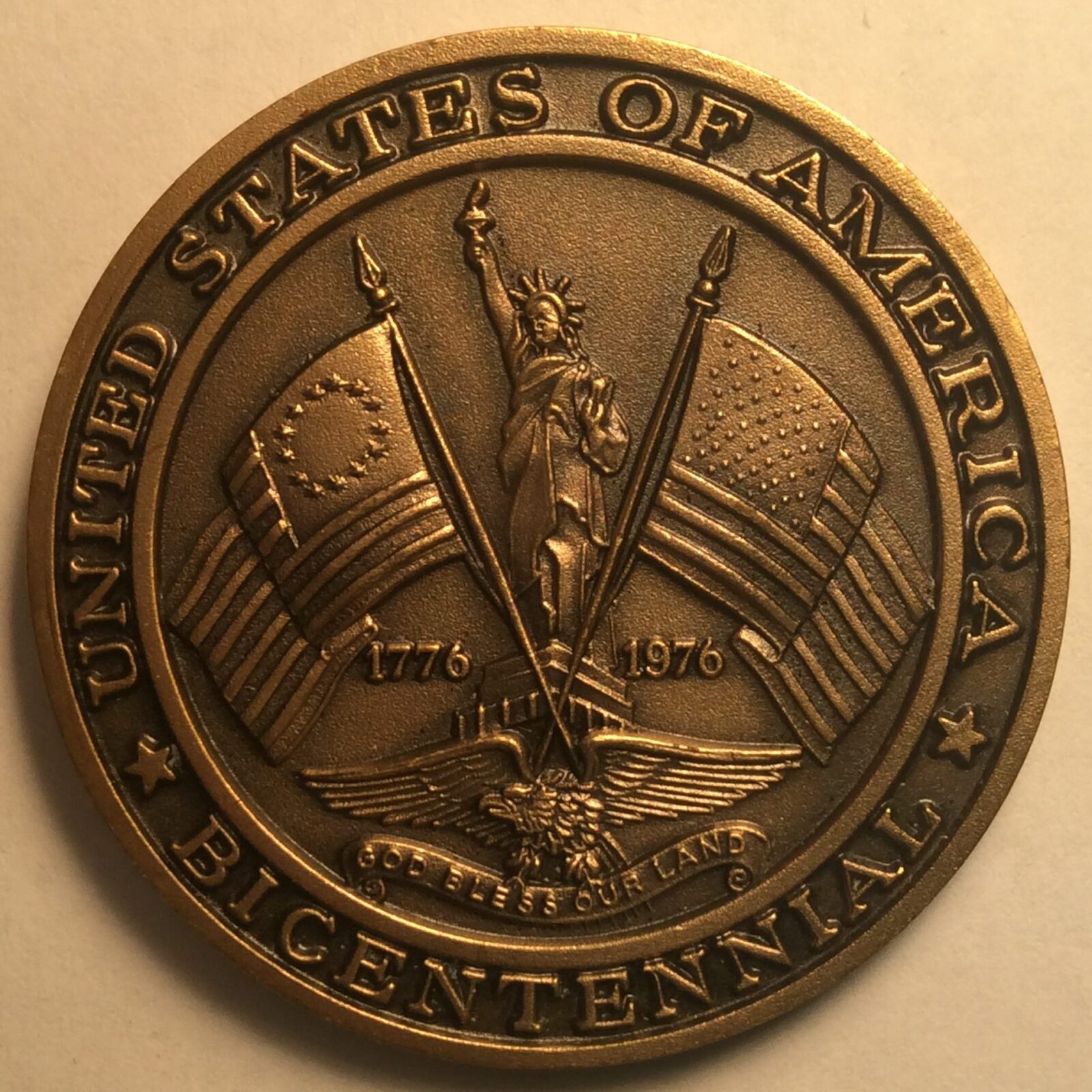 1976 Littleton NH, Town Medal Bronze BU - Image 2