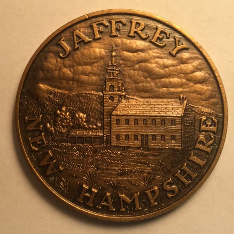 1973 Jaffrey NH, Town Medal Bronze BU