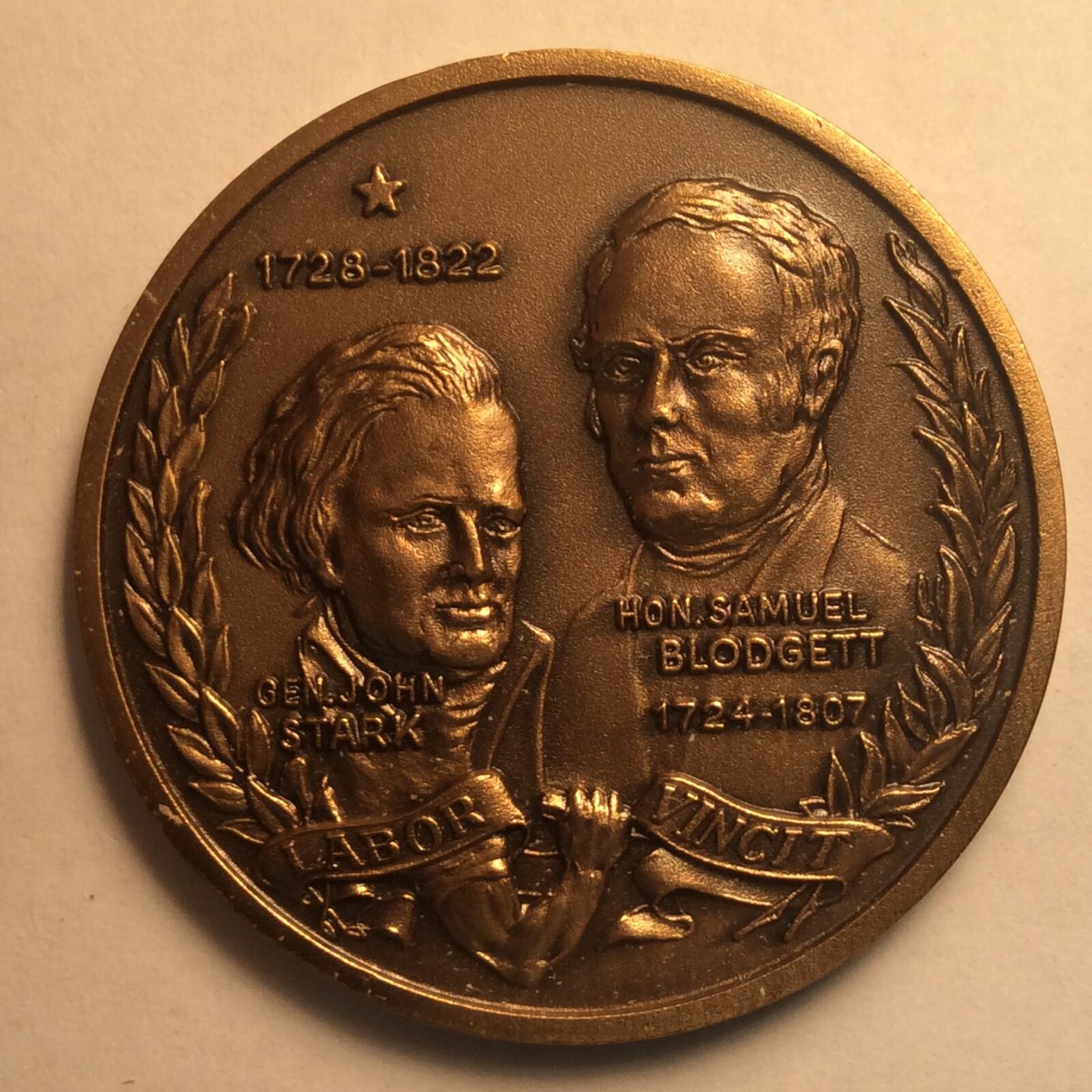 1976 Manchester NH, Town Medal Bronze BU - Image 2