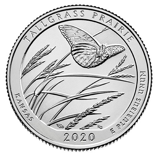 2020-W Kansas State Quarter "Tall Grass Prairie" MS65
