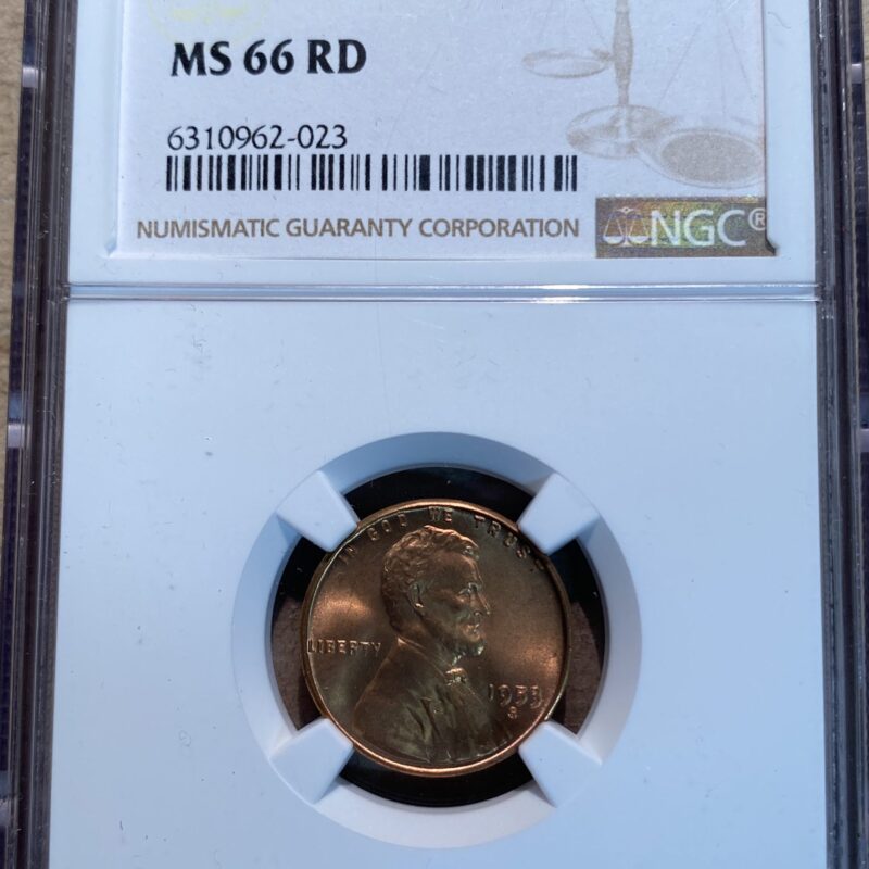 1953-S Lincoln Cent NGC MS66 RD