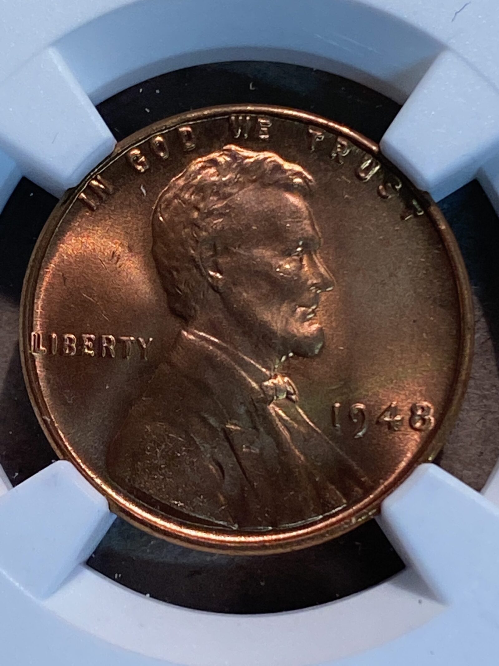 1948 Lincoln Cent NGC MS67 RD - Image 3