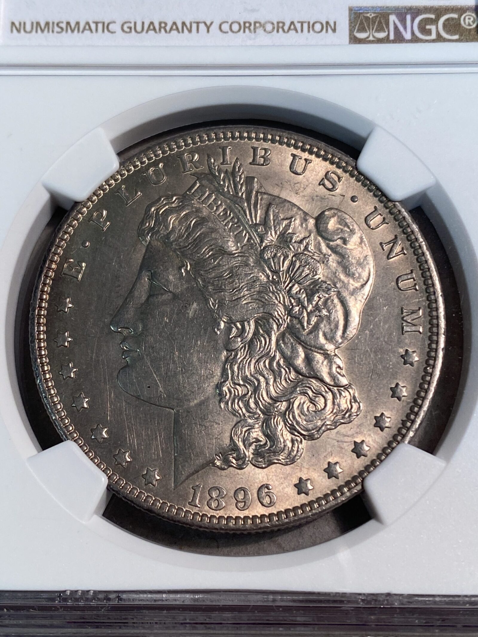 1896-O Morgan Silver Dollar NGC Unc Details - Cleaned, Key Date!! - Image 3