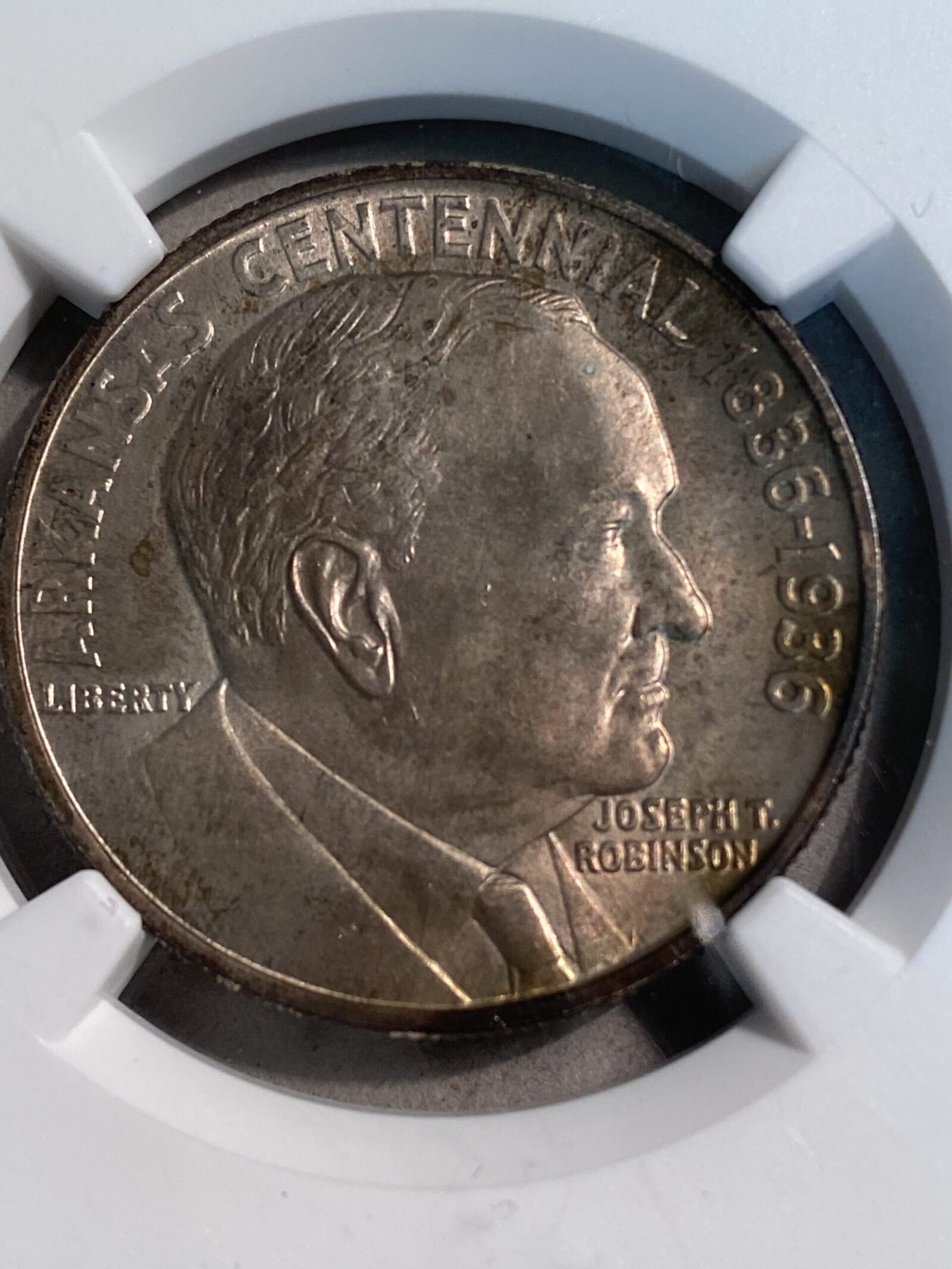 1936 Robinson Commemorative Silver Half Dollar NGC MS66 - Image 3