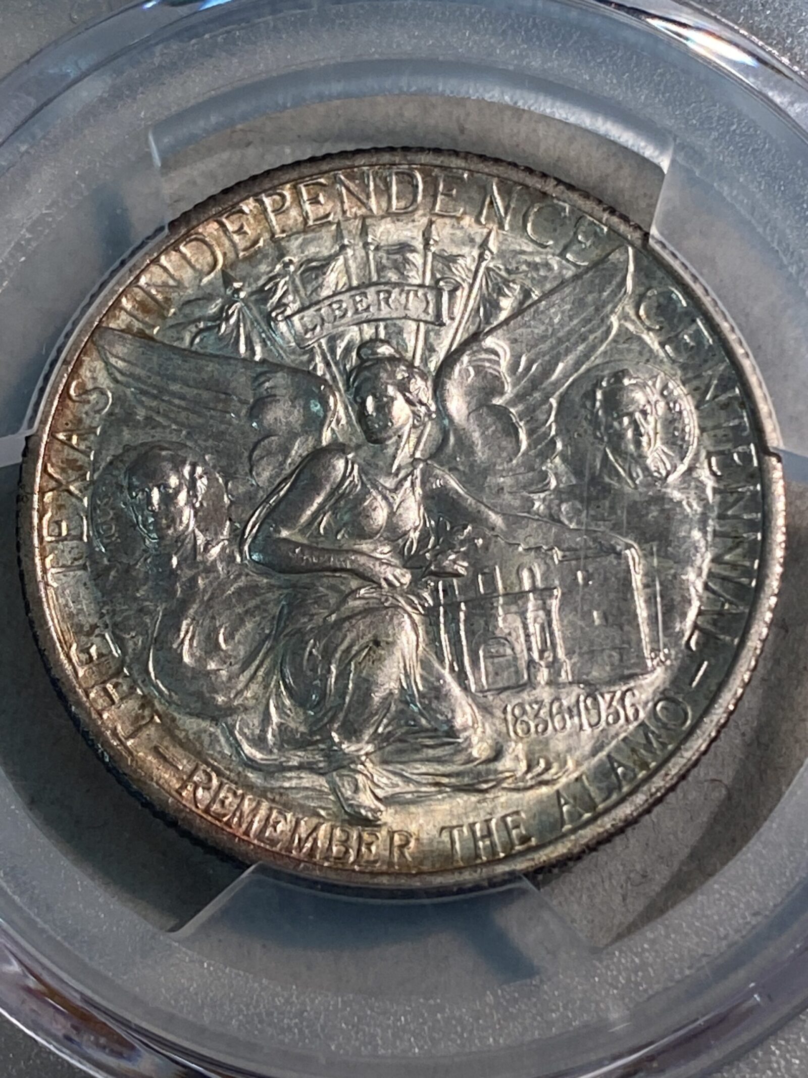 1936 Texas Commemorative Silver Half Dollar PCGS MS66+ - Image 4