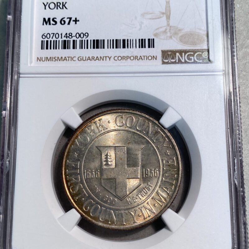 1936 York Commemorative Silver Half Dollar NGC MS67+