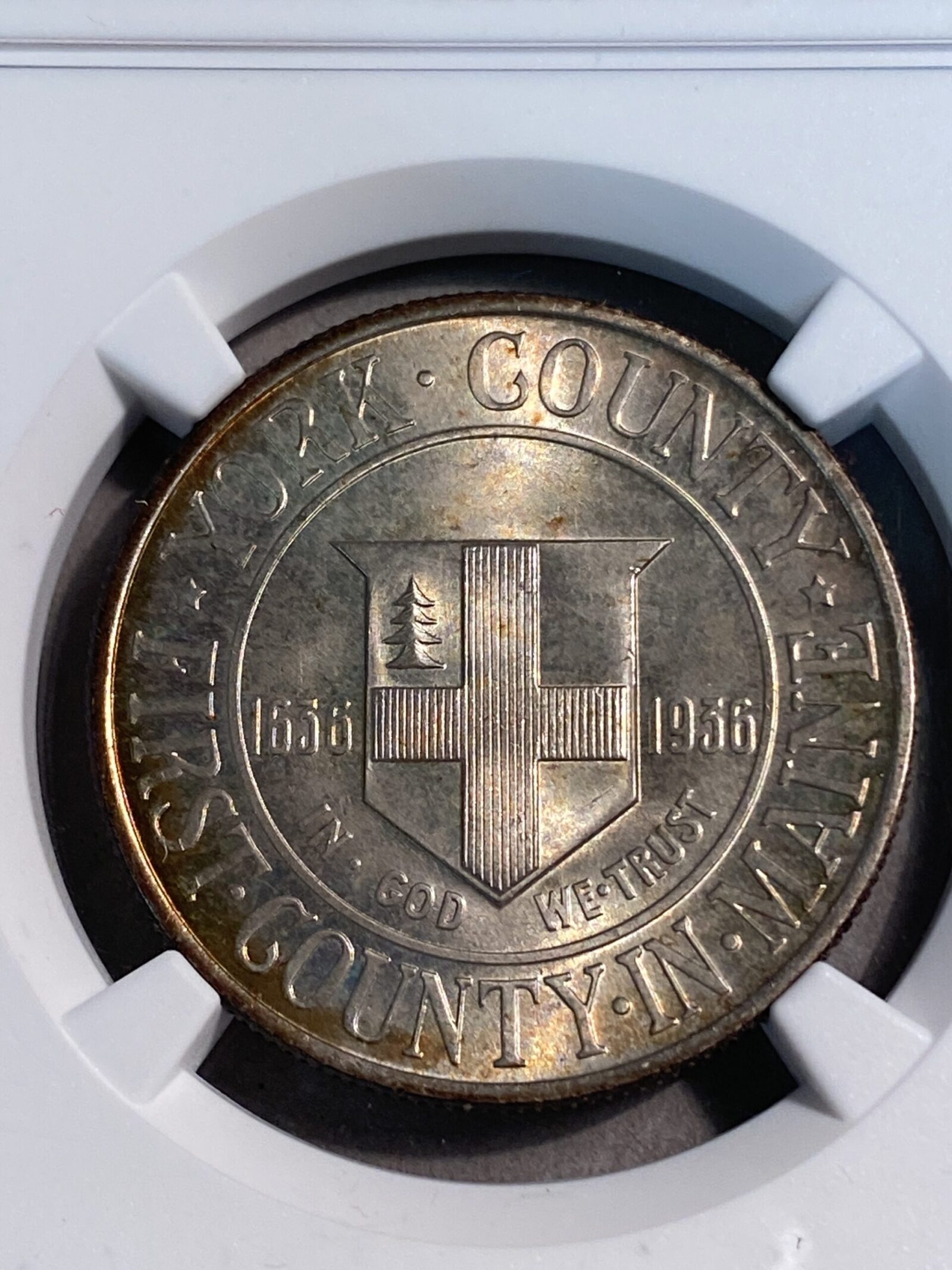 1936 York Commemorative Silver Half Dollar NGC MS67+ - Image 3