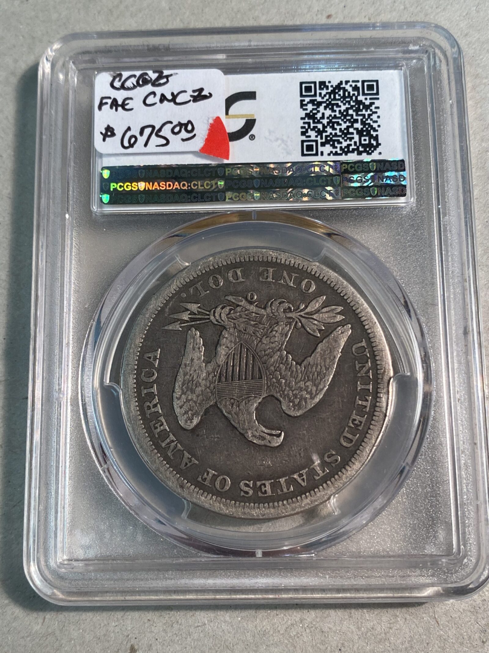 1859-O Seated Liberty Silver Dollar PCGS F15 - Image 2