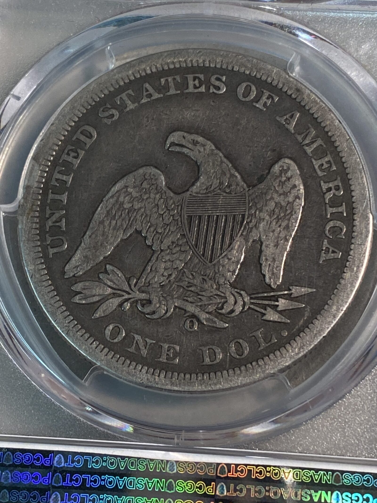 1859-O Seated Liberty Silver Dollar PCGS F15 - Image 4
