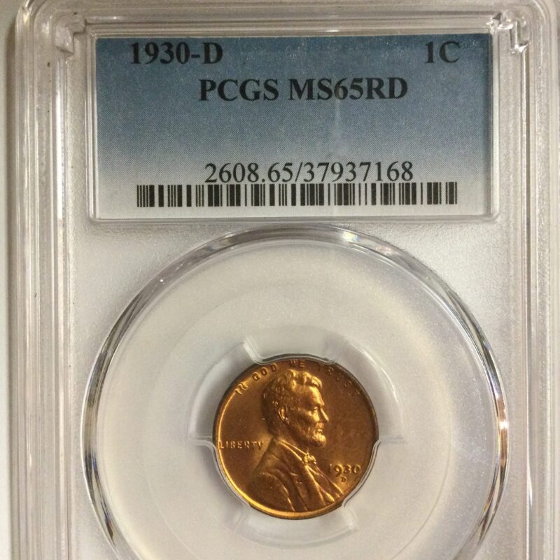 Lincoln Cent 1930-D PCGS MS65 RD