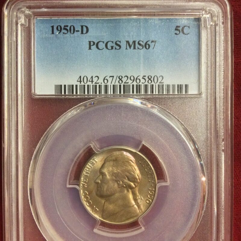 1950-D 5C PCGS MS 67
