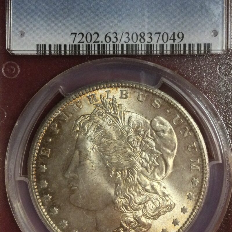 1890 Morgan silver dollar PCGS MS63