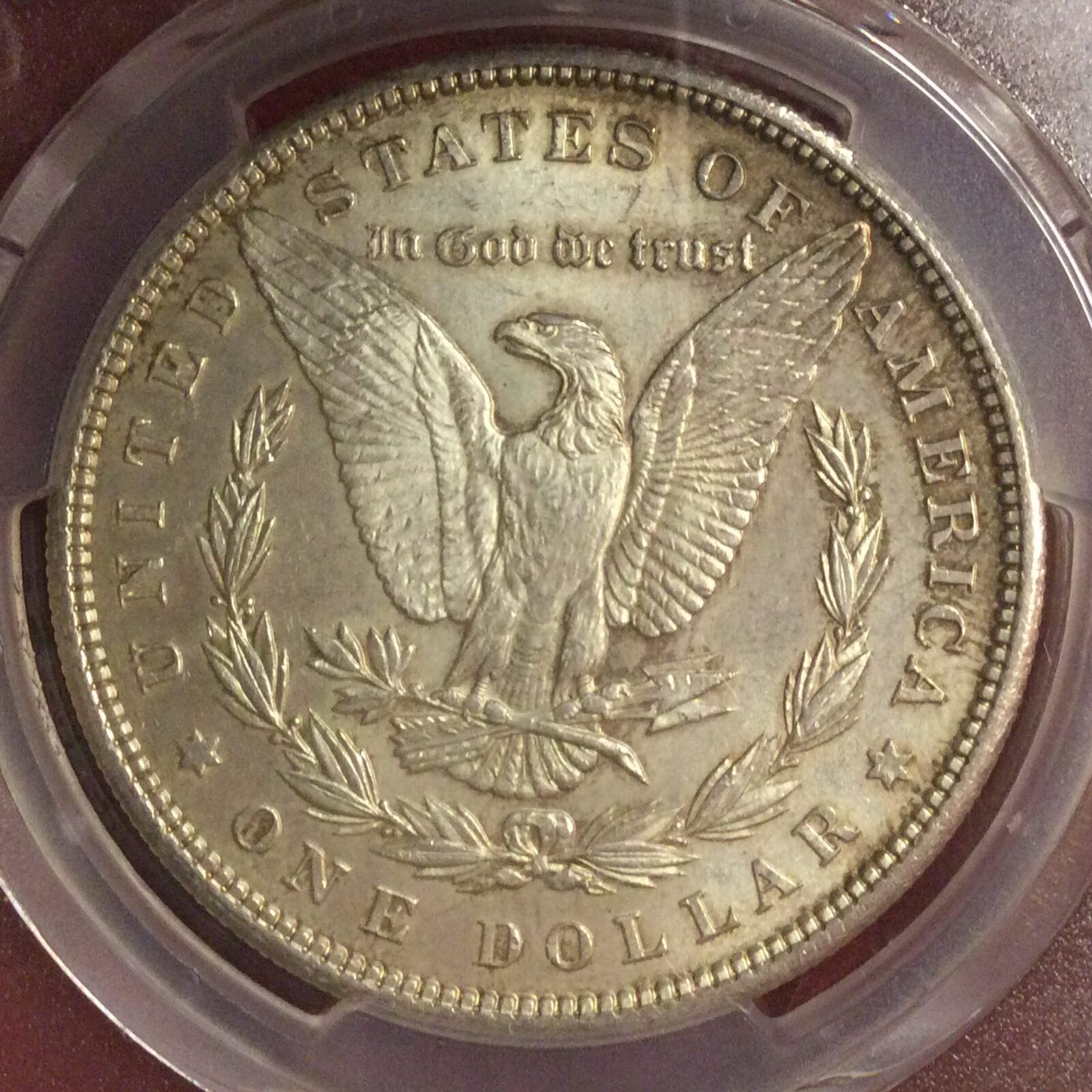 1899 Morgan silver dollar PCGS MS 62 - Image 3