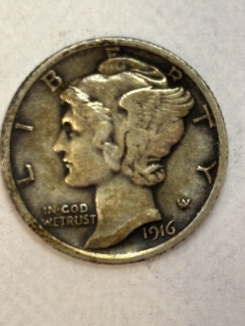 1916 XF Mercury Dime