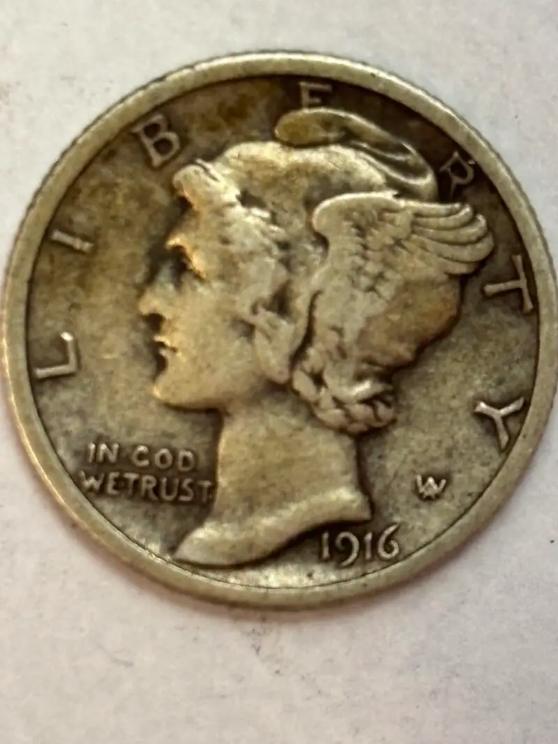 1916-S XF Mercury Dime