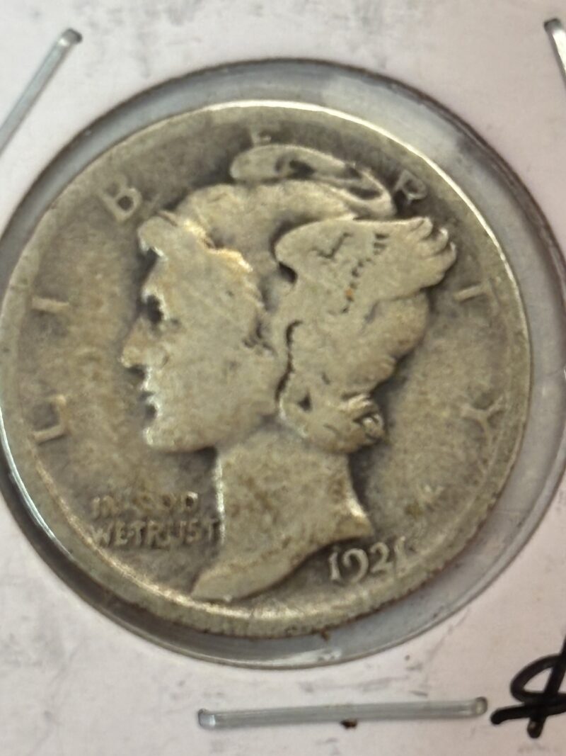 1921 VG Mercury Dime