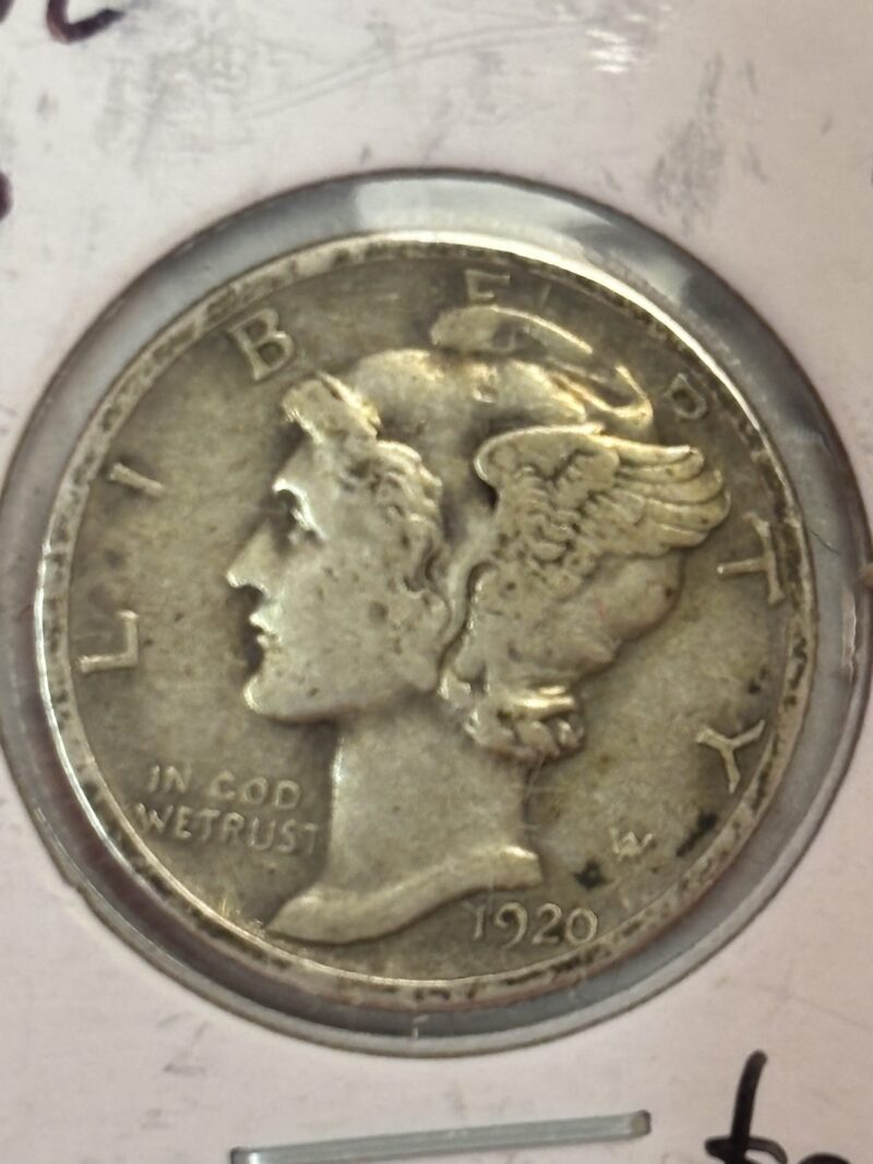 1920-D XF Mercury Dime