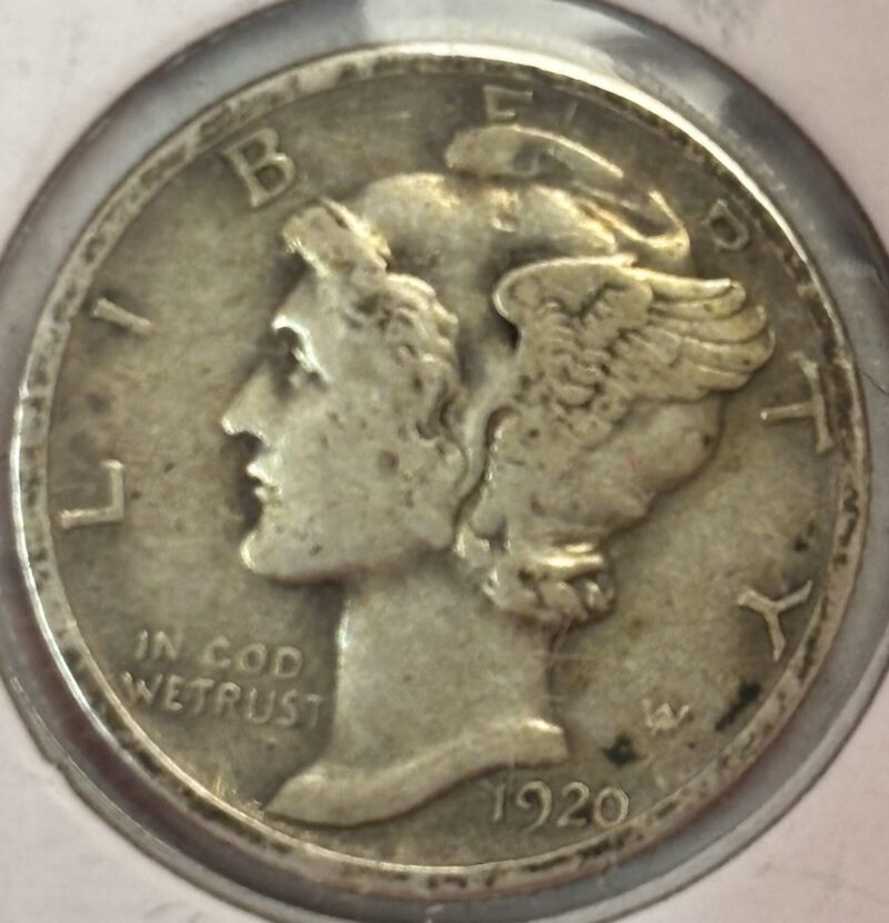 1920-D XF Mercury Dime