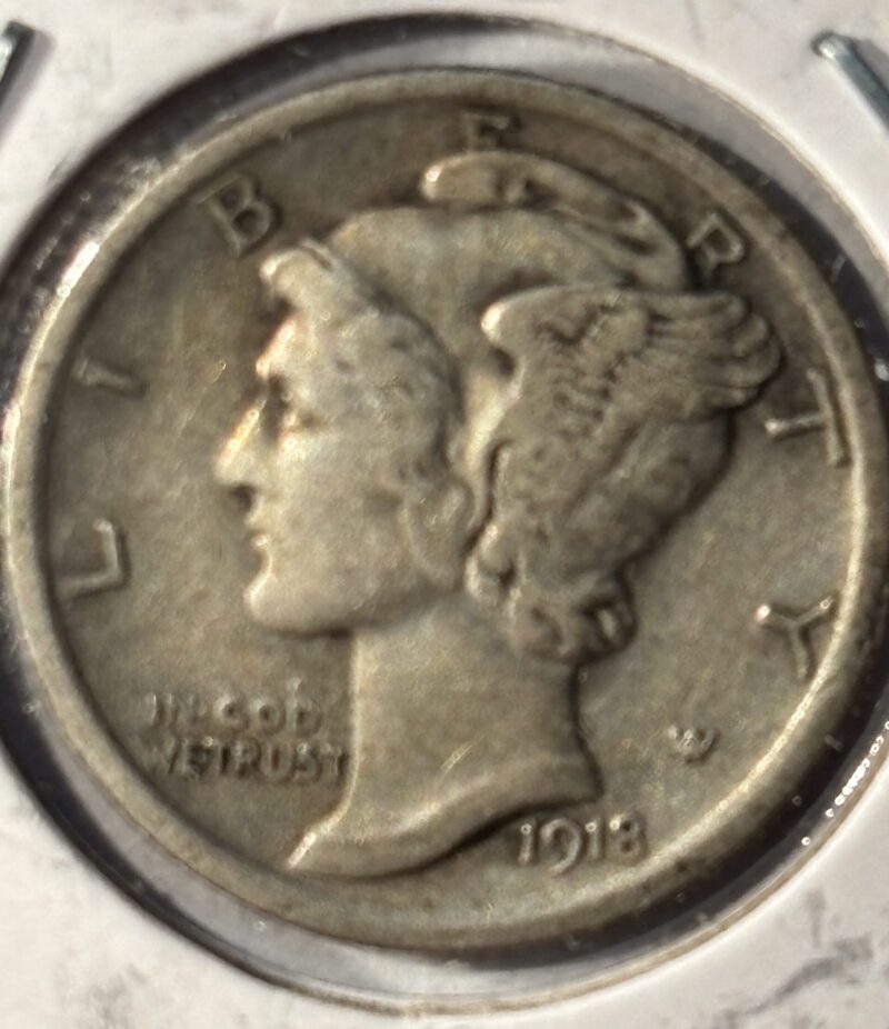 1918 Mercury Dime XF