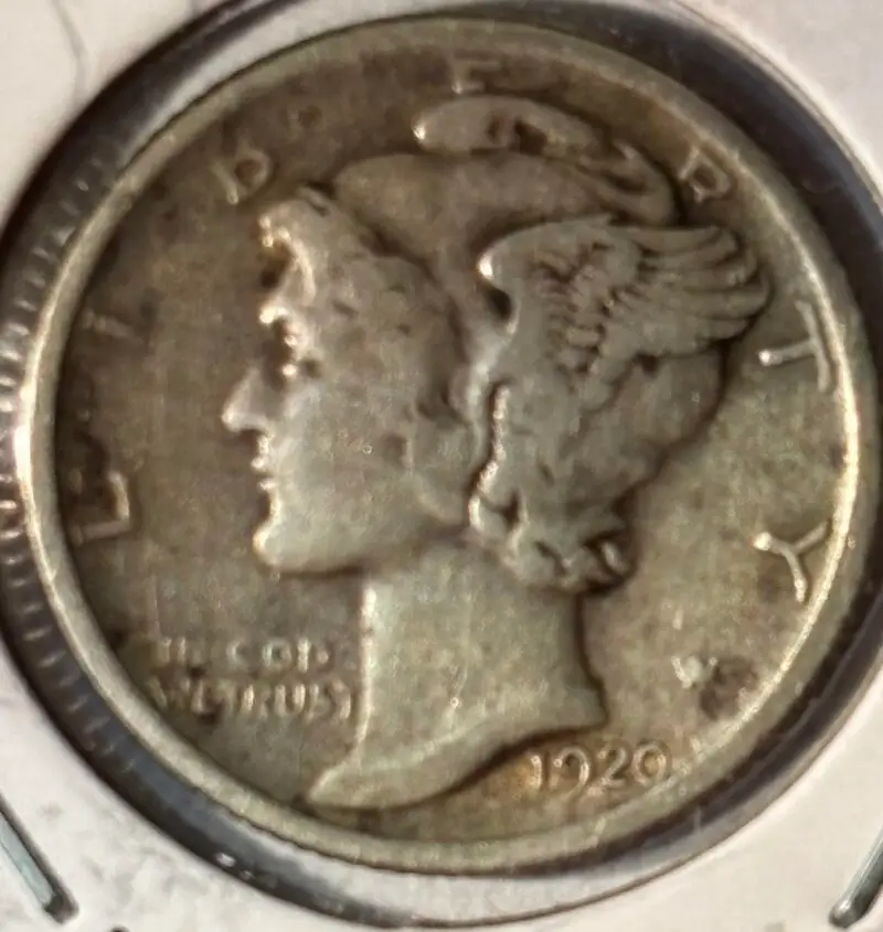 1920-S Mercury Dime ChVF+/XF