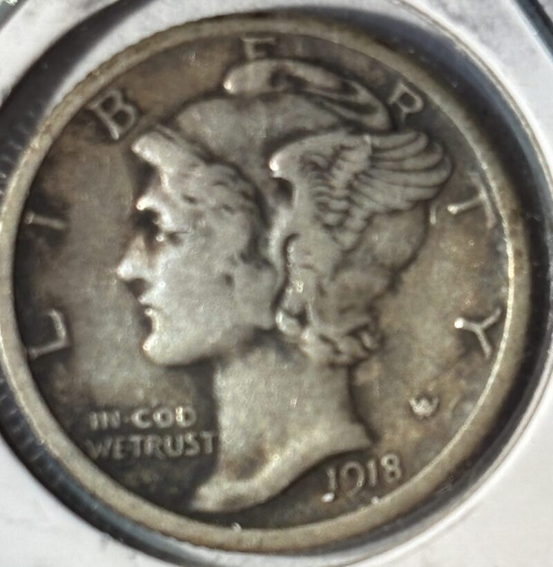 1918-S Mercury Dime XF