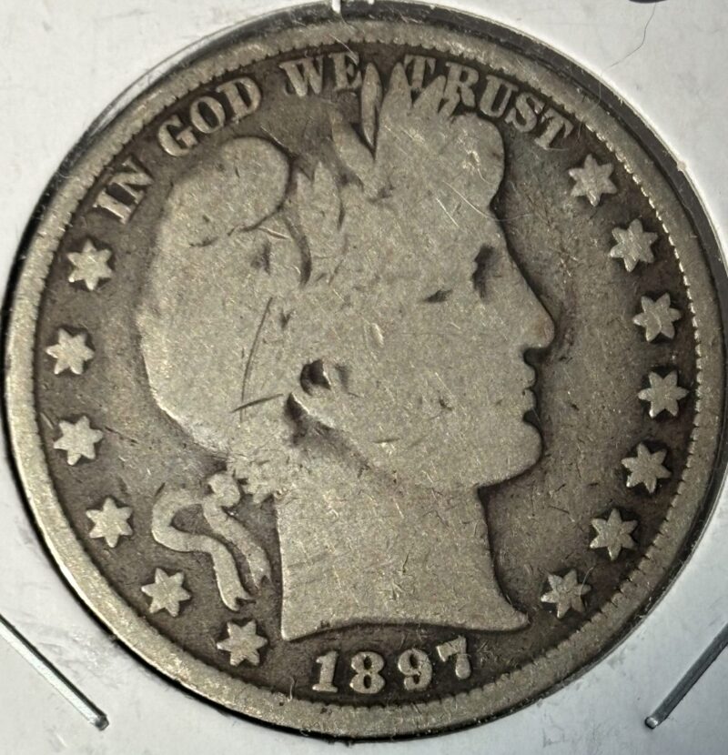 1897 Barber Half Dollar - G+/ VG