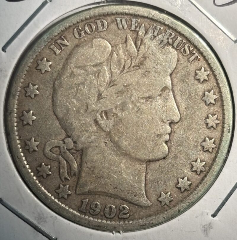 1902 Barber Half Dollar - VG+/F