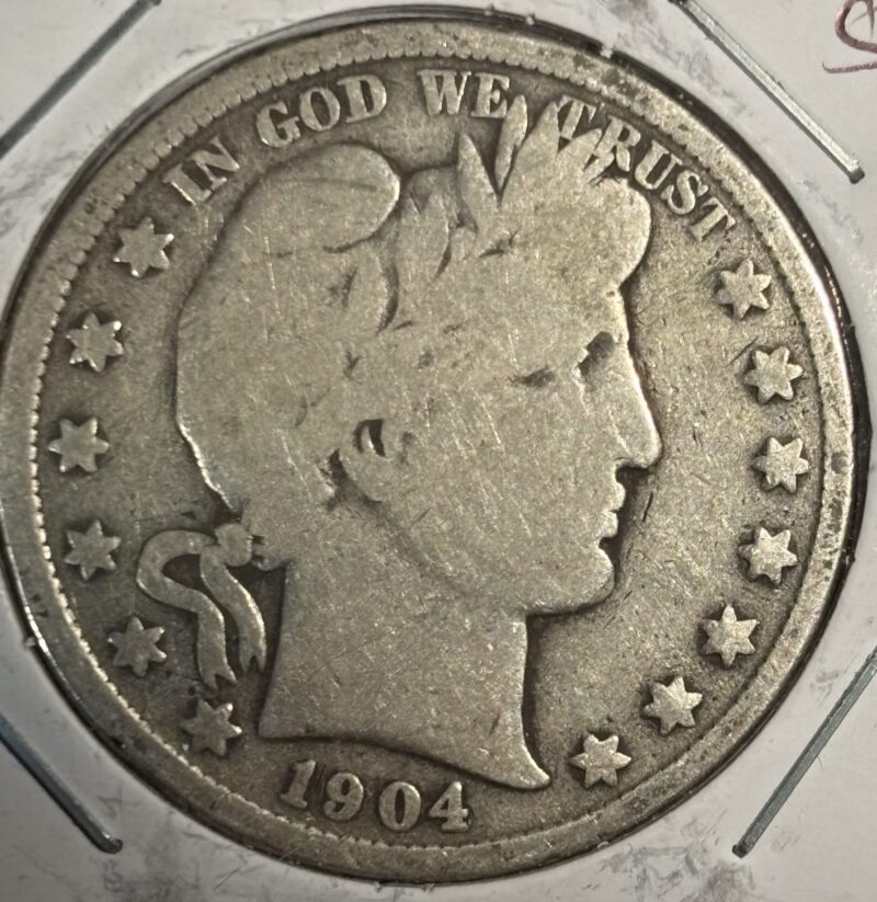 1904 Barber Half Dollar in G+