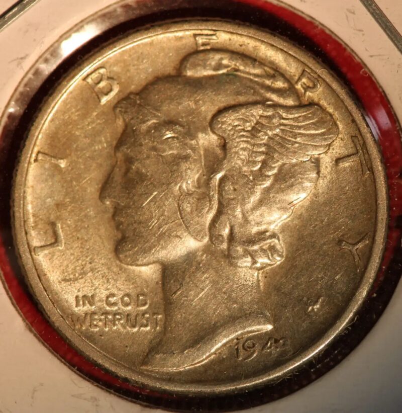 1943-S Mercury Dime in Almost Uncirculated condition.