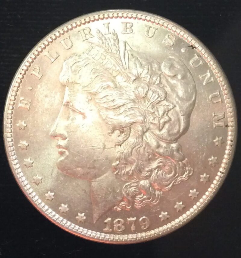 1879 Morgan Silver Dollar in MS62