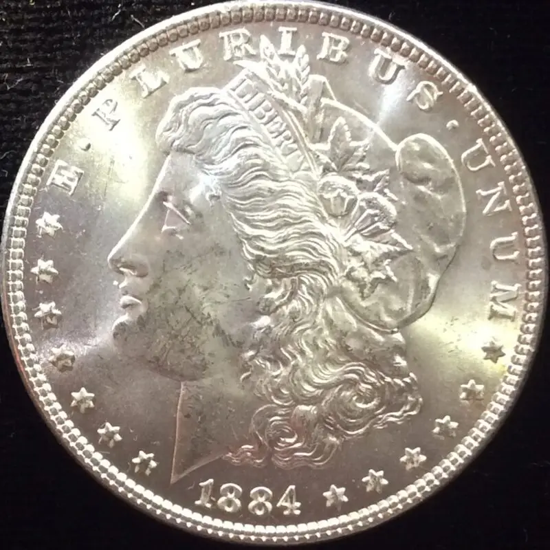 1884 Morgan Silver Dollar in MS64 Select BU