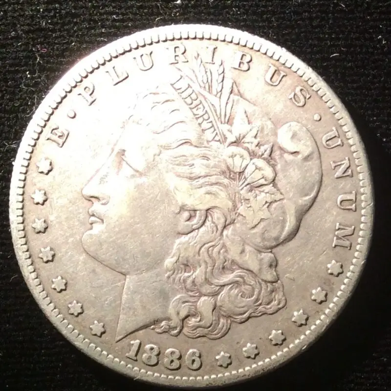 1886-S Morgan Silver Dollar in XF 45 Condition