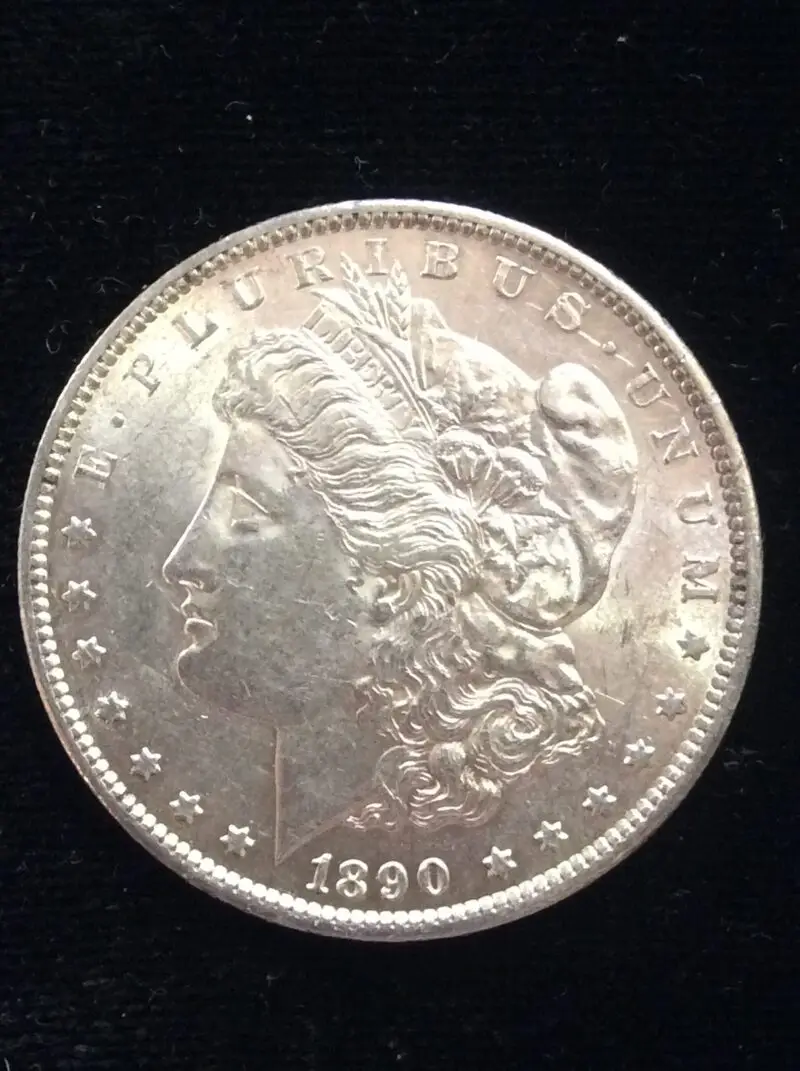 1890-S Morgan Silver Dollar in MS65 Choice BU
