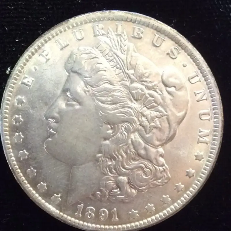 1891-O Morgan Silver Dollar in Choice Almost UNC - AU55