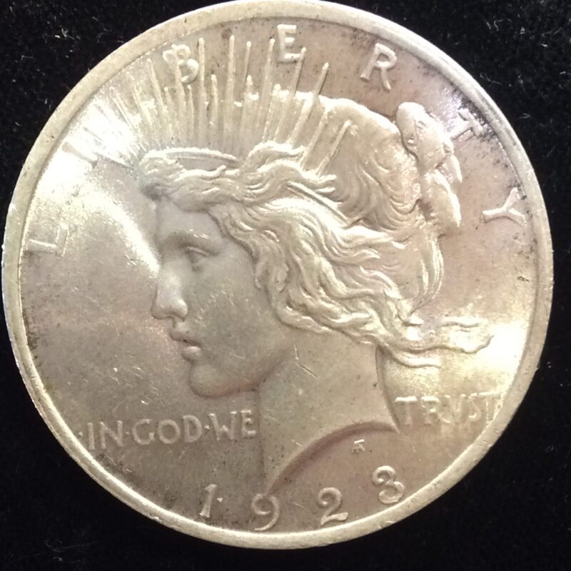 1923 Peace Silver Dollar in MS63 Choice BU