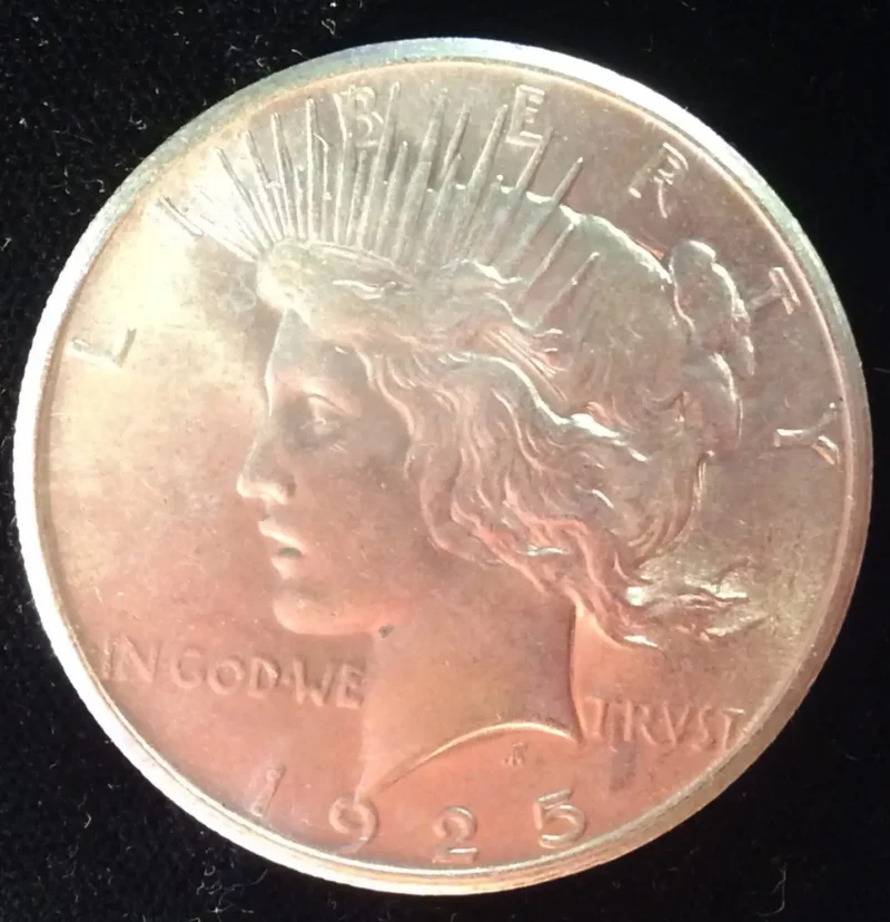 1925 Silver Peace Dollar in MS64 BU Condition