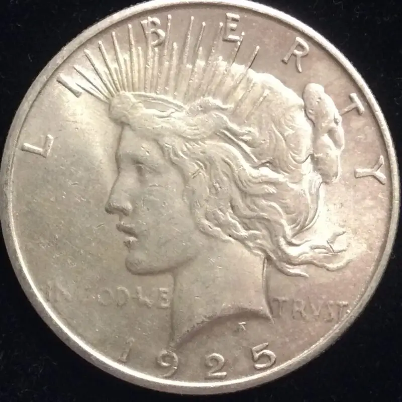 1925-S Silver Peace Dollar in MS61 BU