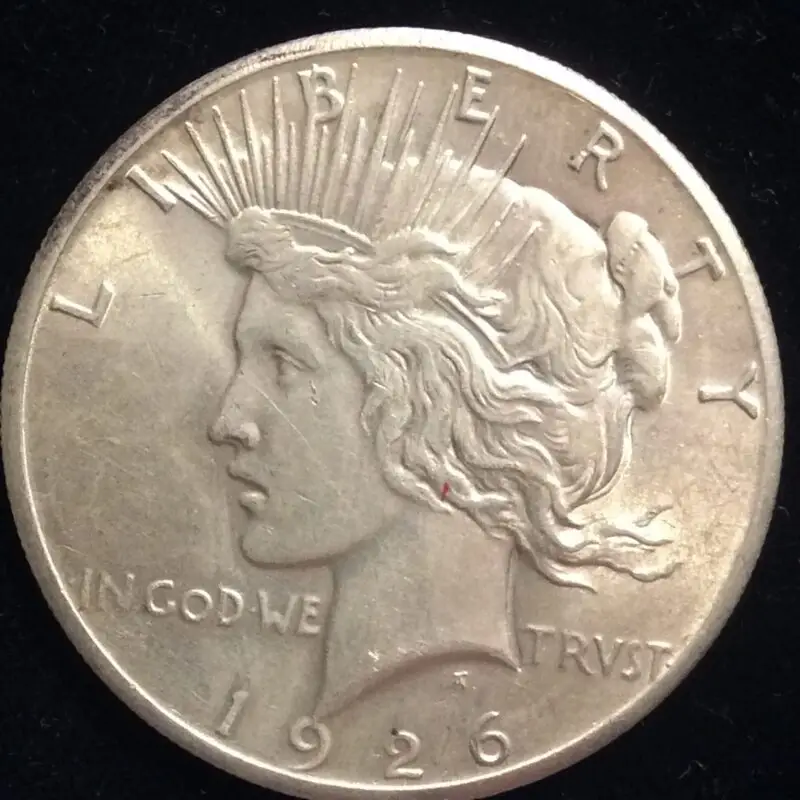 1926 Silver Peace Dollar in MS62 Choice BU